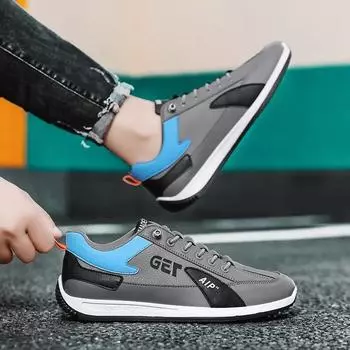 FashionMale Shoe Fashion 2024 Дышащие плоские кроссовки Некожаные Новые по низкой цене Удобные походные тенденции Распродажа Мужская повседневная обувь 39