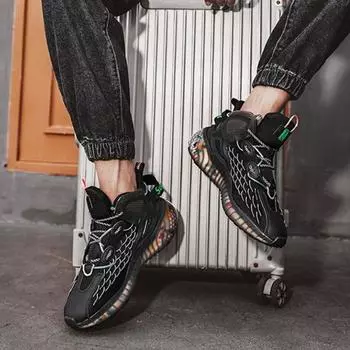 FashionMan повседневные кроссовки из дышащей сетки для мужчин на толстой платформе для бега, пешего туризма, треккинга, все бренды обуви в рекламной акции, удобные 39