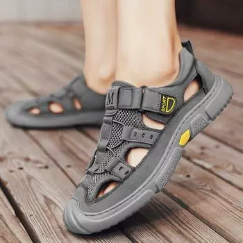 FashionMen s Sandal Flat Casual Daily Use Male Shoe Clearance Sale Summer 2024 High Quality Breathable Styles on Offer Luxury Designer 39