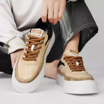 FashionMen s Vulcanize Shoes Breathable Chunky Non-slip High Quality Fashion Sneakers Male Size 40 Classic Original Korean Style Offer 39