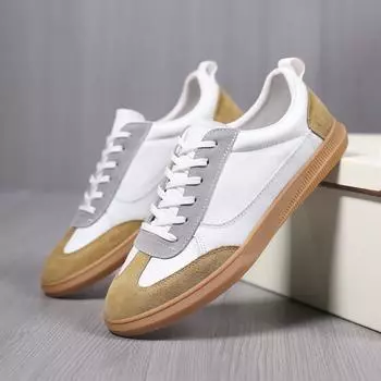 FashionNew Luxury Brand Casual Shoes Color Matching Mens Sneakers Outdoor Comfy Tenis Masculino Comfortable Male Leisure Walk Footwear 38 чёрный