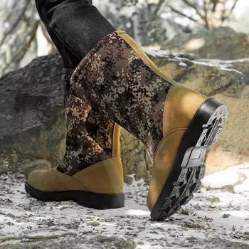 FashionNew Men s Shoes Men Winter Plush Snow Boots Luxury Brand Comfortable Male Motorcycle Boots for Men All-match High Top Men Shoes 38