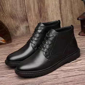 FashionNew роскошные мужские ботинки итальянские дизайнерские деловые туфли зимние ботильоны из натуральной кожи мужские оксфорды ручной работы теплые зимние ботинки 38-48 38