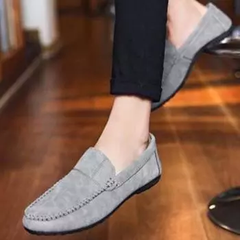 Модные нескользящие и водонепроницаемые мужские повседневные туфли на плоской подошве с круглым носком из кожи для мужчин, взрослых, летняя распродажа, бесплатная доставка, классика, оригинал 39