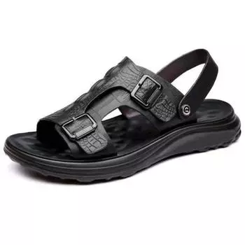 FashionOpen Breathable Slippers Indoor Men s Sandal Non-slip Male Shoe Original Luxury Designer Comfortable New Design 2024 Casual Toe 38