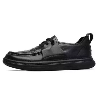 FashionRetro Cow Leather Loafers for Men Fashion Soft-soled Spring Autumn Casual Men s Luxury Shoes Designer Light Board Shoes Male 38