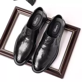 FashionSocial обувь для мужчин высокое качество официальный острый носок низкая цена повседневный бизнес 39 кожа 2024 тренд офис новые туфли для мужчин 38