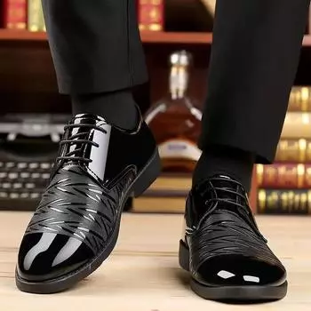 FashionSocial Shoe Male Black Official Men s Formal Shoes Round Toe Casual Business Cheap Liquidation Clearance 2024 Style Clothing 39 38