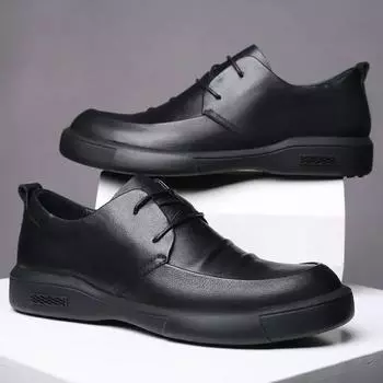 FashionSocial Мужская обувь с круглым носком, официальная мужская официальная обувь для офиса, элегантная и классическая, высокого качества, модная, новая, кожаная, повседневная, для вечеринок 38