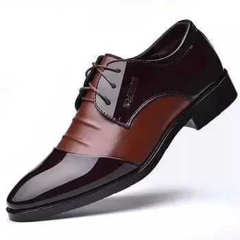 FashionSocial Shoe Male Spring Autumn Office Pointed Toe Men s Formal Shoes Low Price Cheap Liquidation Clearance Elegant and Classic 38