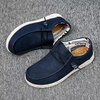 FashionSummer Новые мужские кроссовки повседневная обувь мужская вулканизированная обувь мужская легкая модная дышащая парусиновая обувь мужская большой размер 40-48 40 синий