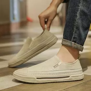 FashionSummer Новые мужские мокасины, хит продаж, кроссовки, мужская мода, повседневная обувь для ходьбы, дышащие, мягкие, легкие кроссовки 39 чёрный