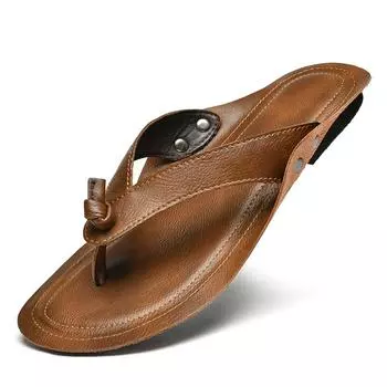 FashionSummer Slippers Men Flip Flops Beach Sandals Non-Slip Casual Flat Shoes 2024 Slippers Indoor House Shoes for Men Outdoor Slides 38 чёрный