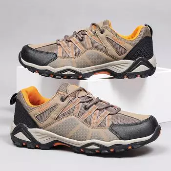 Модные классические мужские сетчатые туфли, обувь для альпинизма на открытом воздухе, мужская повседневная обувь, новые синие спортивные туфли, мужская обувь для кемпинга 39 чёрный