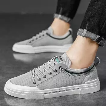 FashionVersatile Summer Men s Sneakers Breathable Male Casual Shoes Outdoor Non-Slip Man Sport Footwear Lightweight Fashion Tennis Flat 38 бежевый