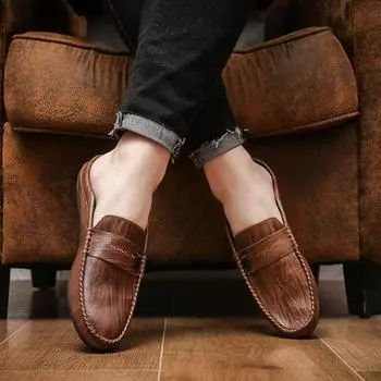 FashionWalk Around Домашняя обувь Полутапочки для мужчин Домашние мюли Eva Сандалии Мужские дизайнерские роскошные с корейским стилем для взрослых Дешевые 39