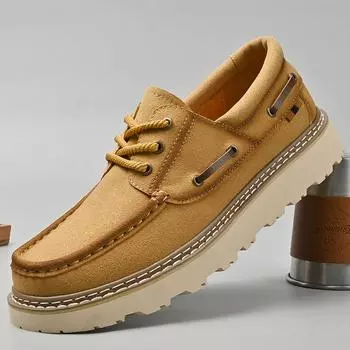 FashionWinter Autumn Suede Genuine Leather Boots Fashion Style Hiking Sneakers Black Motorcycle Boots for Men Outdoor Ankle Boots 38 чёрный