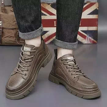 FashionWinter Sneakers Fur Warm Shoes Men Snow Casual Skateboard Outdoor Sport Hiking Leather Platform Designer Brand Luxury Tennis 38 чёрный