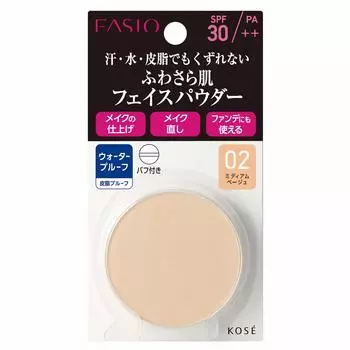 FASIO Lasting Face Powder WP 02 Medium Beige (Refill) 5.5g