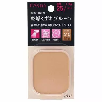 FASIO Powerful Stay Moist Foundation 415 Slightly Dark Natural Skin Color Refill 10g