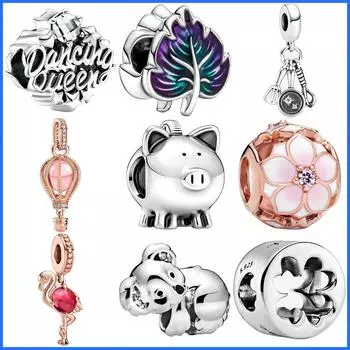 Fasion Koala Flamingo Leaf Balloon Подвеска из бисера Ювелирные изделия Подарок Свободные бусины