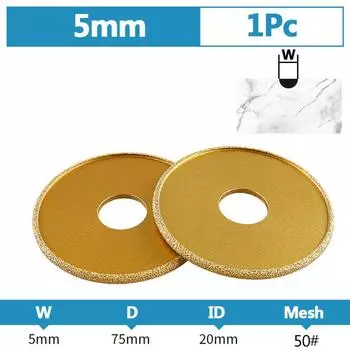 Фаскосниматель Камень Кромочный диск Римский Паз Угловая шлифмашина Шлифовальная головка Диск для обрезки плитки 5mm