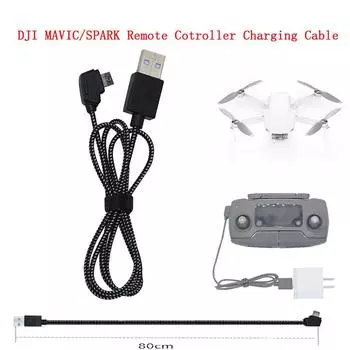 Fast Charging Charger USB Cable Nylon Line Connect port For Mavic