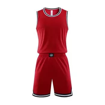 Fast-Dry Adult Basketball Training Jersey Set красный