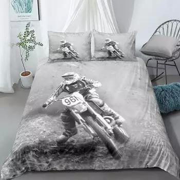 Fast F1 Duvet Cover Set UK Single Double Queen US Twin Full King Size Bed Linen Set 140x210cm