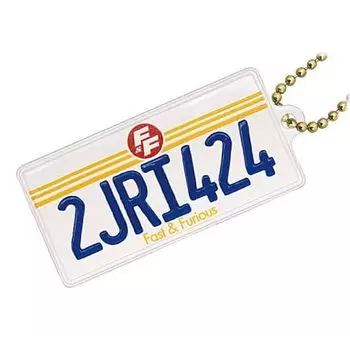 Fast Furious Diecast Item Collection License Plate Dominic & [4. (2JRI424) Design] (Single Item)