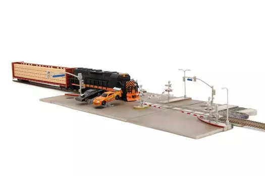 Fast Furious Final Race Train Nano Scene 2 Diecast Cars Toys for Kids and & & 1.65 Adults.