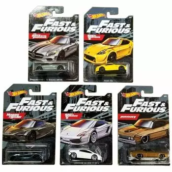 FAST FURIOUS Hot Wheels 2020 Walmart Limited Diecast Car Scale Basic Series Набор из 5 FAST FURIOUS 2020 Walmart EXCLUSIVE Набор из 5 мини-машинок Fast