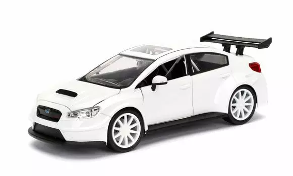 FAST FURIOUS литой мини-автомобиль SUBARU WRX Sti 124 и Mr.LITTLE NODODY S белый