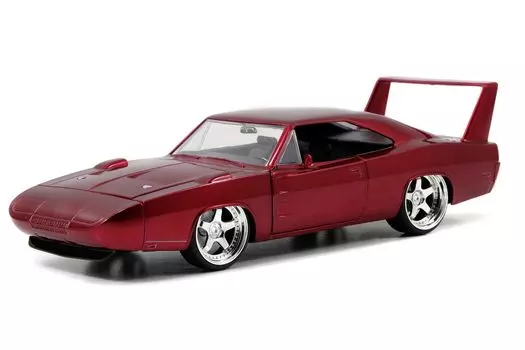 Fast Furious Sky Mission JADA TOYS Масштабная литая машинка 1969 Dodge Charger Daytona FURIOUS 7 SKY MISSION ЛИТАЯ DODGE CHARGER DAYTONA JADA TOYS & 1/24 красный