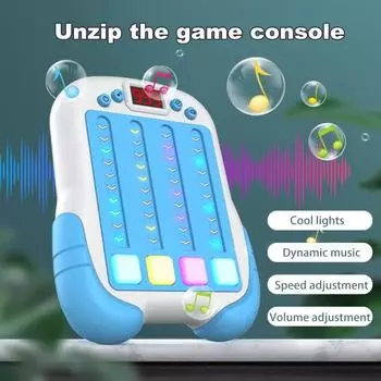 Fast Push Rhythm Master игровая консоль тренировка скорости реакции для детей и взрослых портативная портативная синий