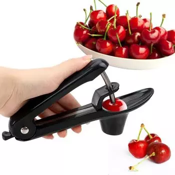 Fast Remove Cherry Pitter Cherry Core Seed Remover Plastic Fruits Gadgets Tools Olives Go Nuclear Device зелёный