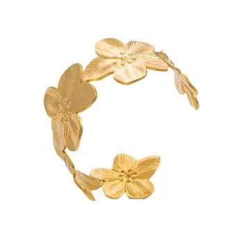 Fastness Flower Opening Bracelet Waterproof Ladies Bracelet Exaggerated Vintage Bracelet Gift Style 4