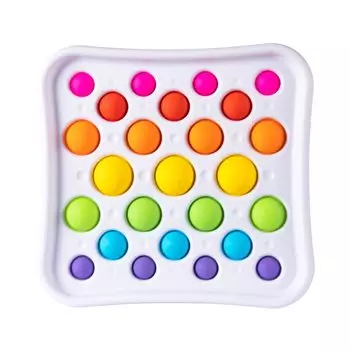 Fat Brain Toys Dimple Pop Deluxe Squeeze Toy Push Pop Оригинальный продукт FA336-1