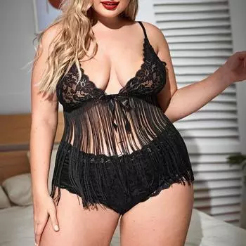 Fat MM эротическое нижнее белье перспектива кисточка сексуальный кружевной комплект с подтяжками юбка 1XL