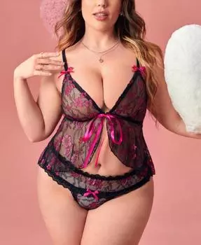 Fat MM эротическое нижнее белье перспективный костюм сексуальный прозрачный кружевной спинки ночная рубашка 1XL