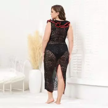 Fat MM секс халат нижнее белье рыболовная сеть комплект сексуальное искушение прозрачное секс нижнее белье 1XL