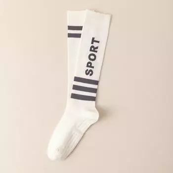 Fat Pear Diary Professional Yoga Socks Female Calf Socks Fitness Dance Pilates Non Slip Sports Yoga Room Socks White