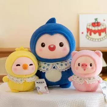 Fat Roll Family Doll Милая плюшевая игрушка Пингвин Кукла Подушка Кукла Машина Кукла Подарок на активность 23cm
