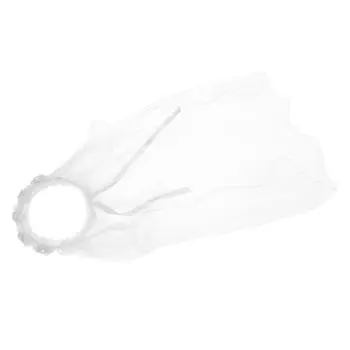 Фата невесты Dress Up America для маленьких девочек - аксессуар для свадебного костюма, идеально подходящий для переодевания и ролевой игры в принцессу белый