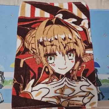 Fate/extra Red Saber Спортивное полотенце