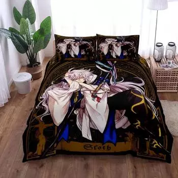 Fate Grand Card Пододеяльник Комплект постельного белья King Queen Double Full Twin Single Size 70x133cm 2pcs