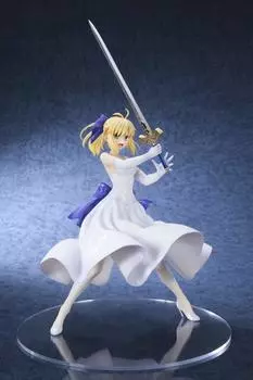 Fate/stay night [Unlimited Blade Works] Saber White Dress Ver. Масштаб 1/8, окрашенная ПВХ-фигурка, полная