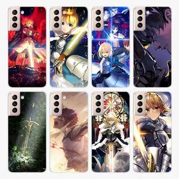 Fate Zero Stay Night для Samsung Galaxy S22 Pro S21 S20 FE Ultra S10 S10E Lite S9 S8 Plus S7 S6 Edge Мягкий чехол для телефона Samsung S6