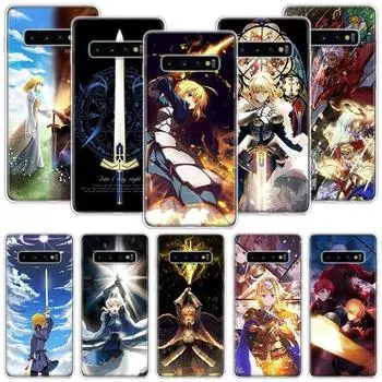 Чехол для телефона Fate Zero Stay Night Saber для Samsung Galaxy S20 FE S10 Plus S21 S22 Ultra S10E S9 S8 S7 Edge J4 + чехол Fundas Samsung S20 FE