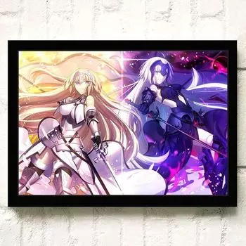 Fatestay Night аниме-комиксы постеры и принты холст живопись настенная художественная картина скандинавское украшение домашний декор Cuadro Decorativo 21cm30cm NoFrame